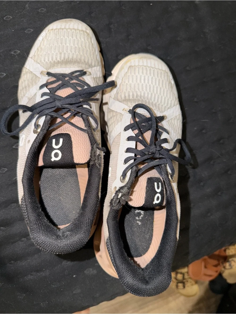 On Running Cloud Trainers in Beige and Black